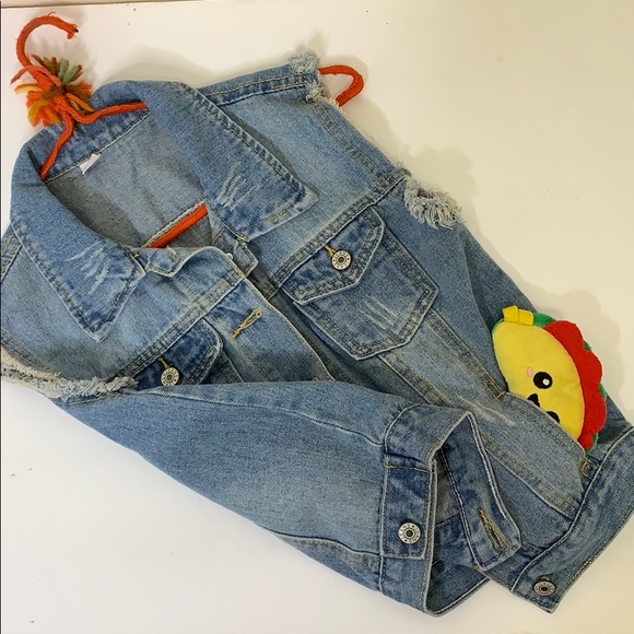 Denim Vest | Jean Button Down Two Chest Pocket Sleeveless Top | Size Medium - Picture 6 of 6